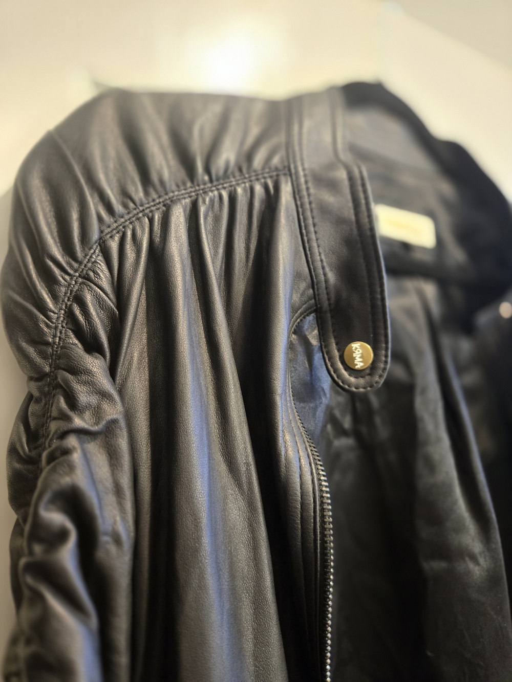Authentic KRMA Jade Leather Jacket Rare Size Large Screen Accurate TVD - Picture 6 of 9